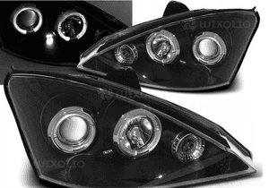 Lampy  reflektory do ford focus MK1 od 1998 DO.2001 roku  ringi black 1