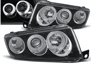 LAMPY REFLEKTORY Do SKODA FABIA I Od 1999 Do 2008 Roku RINGI CCFL+ŻARÓWKI 1