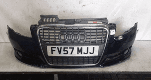 Zderzak przód przedni audi A4 B7 s line s-line LZ5J granat granatowy halogeny 1