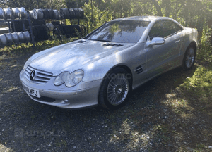 Maska Zderzak Reflektory Błotniki Wzmocnienie Belka Pas Przedni Lampy Mercedes SL500 SL350 R230 18