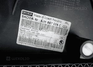 Boczek tapicerka prawy tył tylna prawa Skoda Rapid 5JH867024C 7