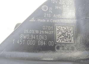 Audi A4 B9 reflektor bixenon lewa 8W0941043 9