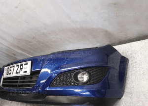 Zderzak przód przedni do opel astra h lift fl Z21B niebieski granat halogeny do malowania 3