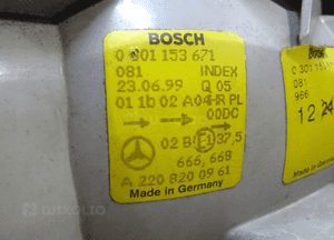 Mercedes W220 lampa prawa przód xenon a2208201061 12