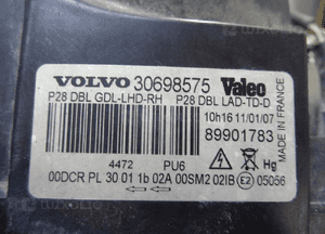 XC90 lampa prawa przednia xenon skretny 30698575 12