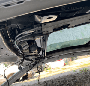 MERCEDES E 207 coupé szklany dach panorama szkło  panel 4