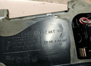 Tunel środkowy podłokietnik telefon BMW 5 E39 8159687 9