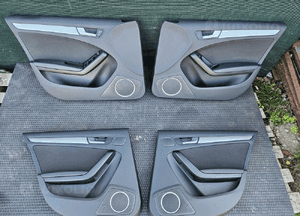 Boczek Boczki Drzwi Czarne Soul Komplet EUROPA Przod Tyl Bang & Olufsen Pakiet Swiatlo Audi A4 B8 1