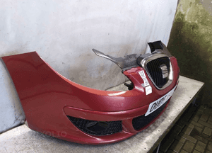 Zderzak przód przedni seat altea LS3X bordo bordowy halogeny 4