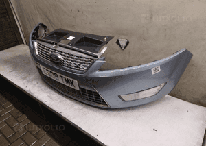 / ZDERZAK PRZÓD PRZEDNI FORD MONDEO MK.4 4 IV 76 BŁĘKITNY MORSKI HALOGENY 3