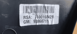 Boczek tapicerka lewy prawy tył tylna komplet zabudowa Opel Vivaro B Trafic III 11