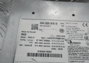 Multimedia czytnik nawigacji audi A3 8V0035864 7