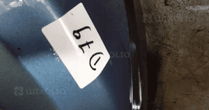 * ZDERZAK PRZÓD PRZEDNI HONDA CR-V BŁĘKITNY HALOGENY 2