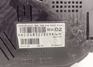 LICZNIK ZEGARY RENAULT MEGANE 3 III 1.5 DCI 3