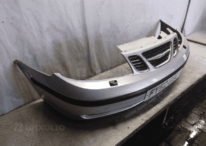 Zderzak przód przedni do saab 95 9-5 srebrny xenon spryskiwacze halogeny 4