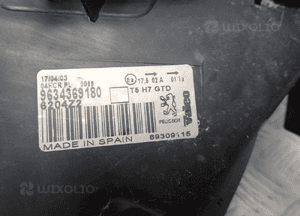 Lampa lewa przód peugeot 307 9634369180 5