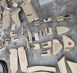 mercedes ml gl 164 uszczelki plastiki beżowe beż osłona słupek 8