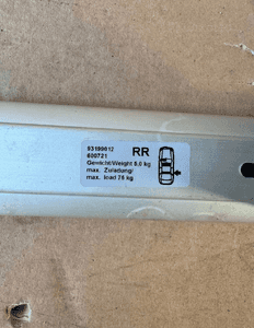 Bagażnik dachowy oryginał kluczyk Opel Astra H 93199012 5