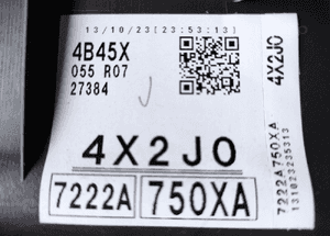 Mitsubishi outlander iii 3 12-15 boczek drzwi prawy tył skóra 7222A750XA 3