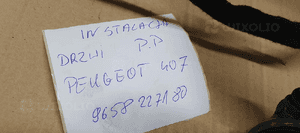 Wiązka instalacja drzwi prawy przód Peugeot 407 9658227180 7