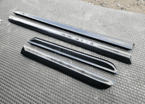 Listwa Listwy Drzwi S-Line Dolne Komplet Czarne LZ9Y Audi A4 B6 B7 Oryginalne 6