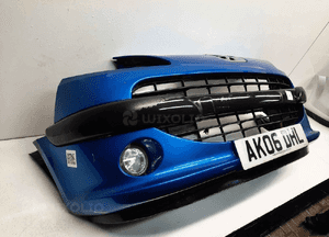Zderzak przód przedni peugeot 1007 kmf niebieski halogeny 5