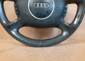 *KIEROWNICA AUDI A3 A4 A6 A8 CZARNA SKÓRA AIR BAG PODUSZKA POWIETRZNA MULTI MULTIFUNKCJA (Lok. 243) 5