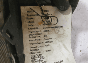 Przod przednia lampa prawa fiat ulysse 5