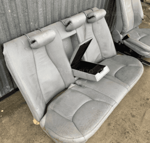 MERCEDES S 220 fotel kanapa szara skóra grzane wen 3