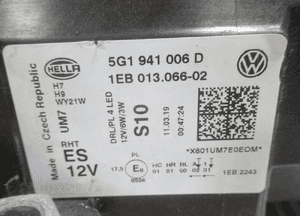 Lampa przednia przód prawa vw golf vii 7 lift 5G1941006D 2016-2020 13
