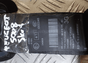 Pasy napinacze komplet peugeot 508 i sw 3