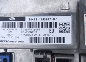 Ekran wyświetlacz nawigacji BH22-10E887 Range Rover Sport L320 Lift 2009-2013 3
