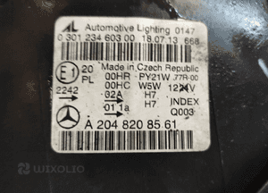 Mercedes c-klasa W204 lampa lewa przód przednia soczewka oryginał uk 10