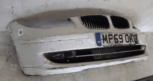 } ZDERZAK PRZÓD PRZEDNI BMW E87 SERIA 1 I LIFT FL BIAŁY ALPINEWEISS HALOGENY 4