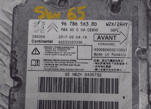 STEROWNIK MODUŁ AIRBAG PEUGEOT 508 9678656380 3