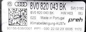 Audi Q2 Panel sterowania klimatyzacji 8V0820043BK 5