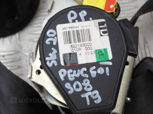 PASY BEZPIECZEŃSTWA  LEWY / PRAWY PRZÓD PEUGEOT 308 T9   96776842XX / 96776852XX  6