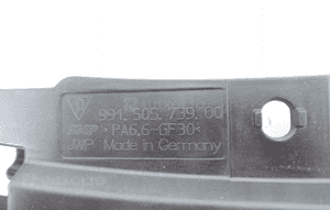 Porsche 911 991 lift 2015- wzmocnienie mocowanie zderzaka przód 991505739 6