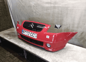 Zderzak przód przedni citroen C2 kkn czerwony lift fl halogeny 3