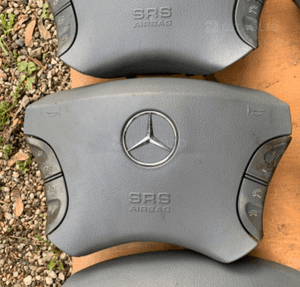 MERCEDES s 220 cl 215 poduszka air bag kierowcy szara czarna klawisze 10