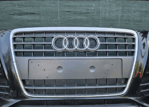 Zderzak Przód Przedni S-Line Czarny LY9B Atrapa Gril Kratki Halogeny Audi A4 B8 Sedan Kombi 09r 4