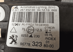 Peugeot 308 T9 lampa przód przednia Full Led prawa lewa 9677832480 9677832380 6