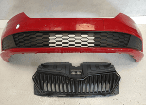 Skoda fabia iii 3 lift zderzak przód przedni grill atrapa chłodnicy 2