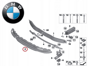 BMW 1 F20/F21 - Absorber zderzaka - 11652 9