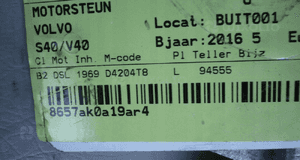 Poduszka łapa silnika Volvo V40 S40 2,0D D4 16r 4