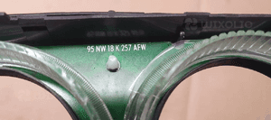 Osłona ramka konsoli dekor panelu nawiewu Ford Galaxy MK1 95NW18K257AFW 5