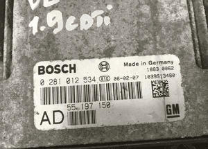 Komputer sterownik Opel 0281012534 3
