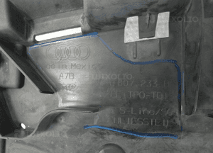 Płyta osłona dolna zderzaka stan audi Q5 ii lift 80A 80A807233H 3