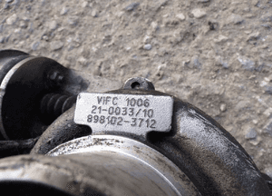 Turbosprężarka opel astra h meriva a 1.7 cdti 898102-3712 4