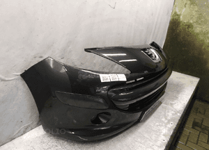 Zderzak przód przedni peugeot 207 exl exld czarny halogeny 3
